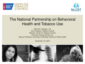The National Partnership On Behavioral Health And Tobacco Use Presentation photo cover
