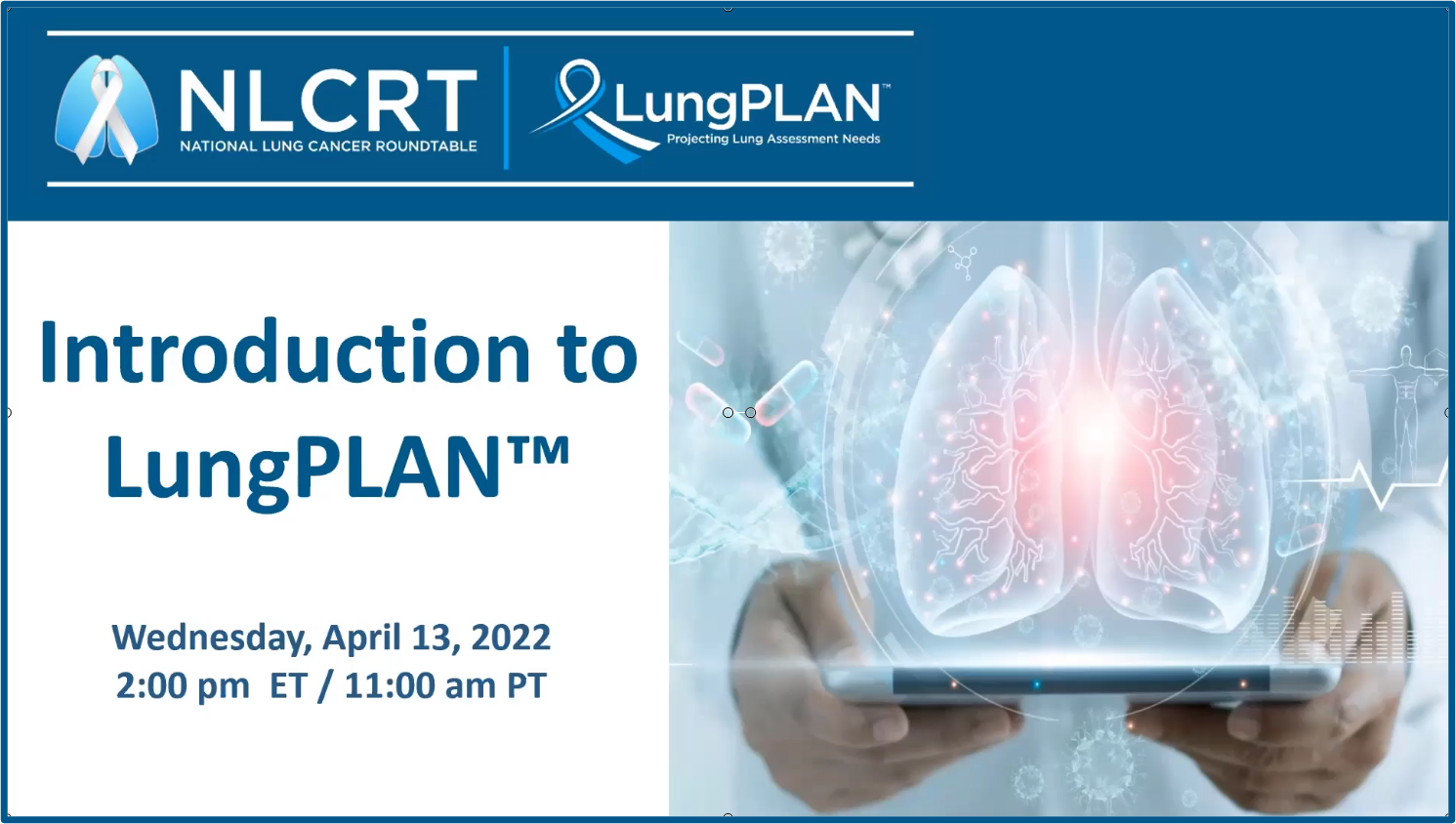 Introduction to the LungPLAN Financial Model Cover