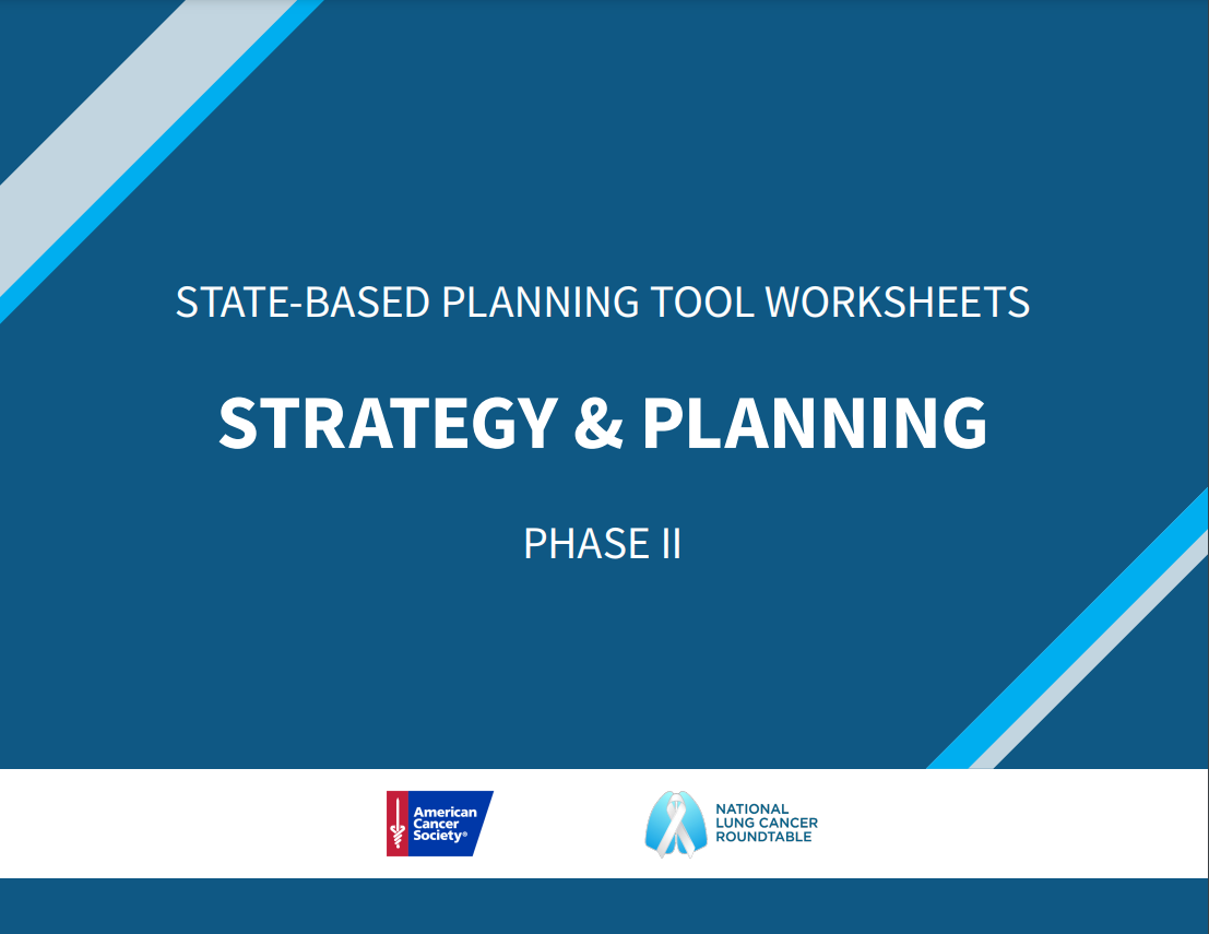 State-Based Planning Tool Worksheets: Phase II